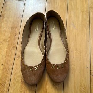 Michael Kors Brown Suede Flats